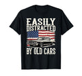 Easily Distracted Old Cars Car Guy T-Shirt - Novelty Apparel Unisex - T-Shirt, Sweatshirt, Hoodie