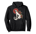 American Traditional Albino Panther Hoodie - Custom Art Print Men Women - T-Shirt, Sweatshirt, Hoodie