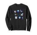 Coastal Grandma Coquette Blue Sweatshirt - Custom Art Print Unisex - T-Shirt, Sweatshirt, Hoodie