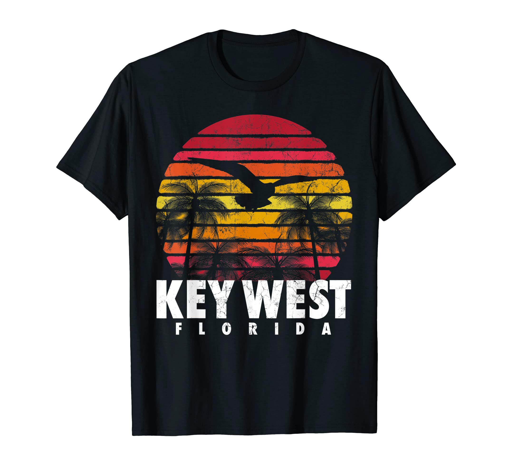 Key West Florida Sunset Beach T-Shirt - Fun Novelty Design for Adults - T-Shirt, Sweatshirt, Hoodie