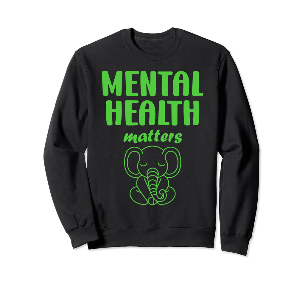 Animal Brain Illness Elephant Mental Sweatshirt - Custom Art Print Unisex - T-Shirt, Sweatshirt, Hoodie