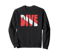 Dive Scuba Eighties Distressed Diving Sweatshirt - Custom Art Print Unisex - T-Shirt, Sweatshirt, Hoodie