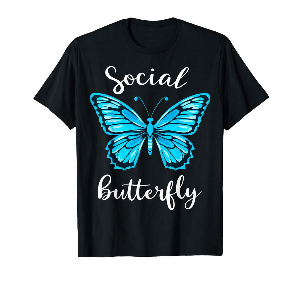 Social Butterfly T-Shirt - Aesthetic Graphic Unisex - T-Shirt, Sweatshirt, Hoodie