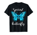 Social Butterfly T-Shirt - Aesthetic Graphic Unisex - T-Shirt, Sweatshirt, Hoodie