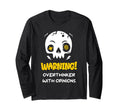 Warning Overthinker Opinions Funny T-Shirt - Minimalist Print for Adults - T-Shirt, Sweatshirt, Hoodie