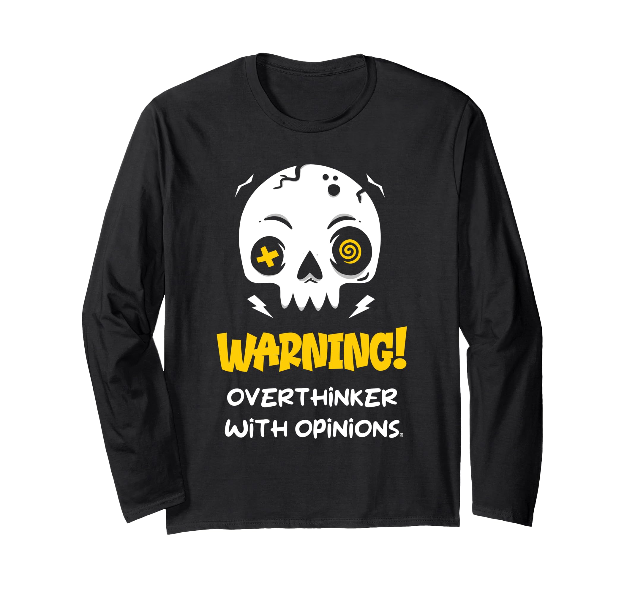 Warning Overthinker Opinions Funny T-Shirt - Minimalist Print for Adults - T-Shirt, Sweatshirt, Hoodie