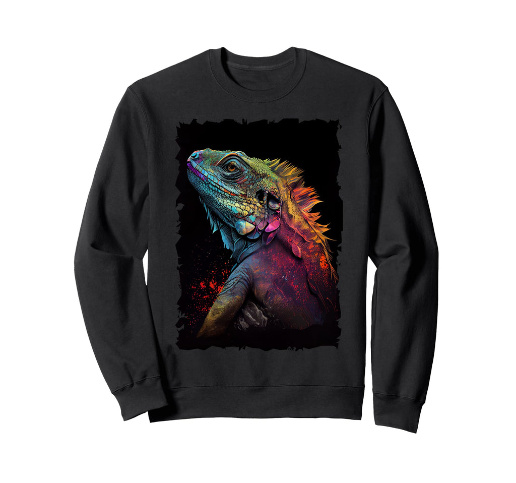 Iguana Reptile Lizard 70S Sweatshirt - Aesthetic Graphic Men Women - T-Shirt, Sweatshirt, Hoodie