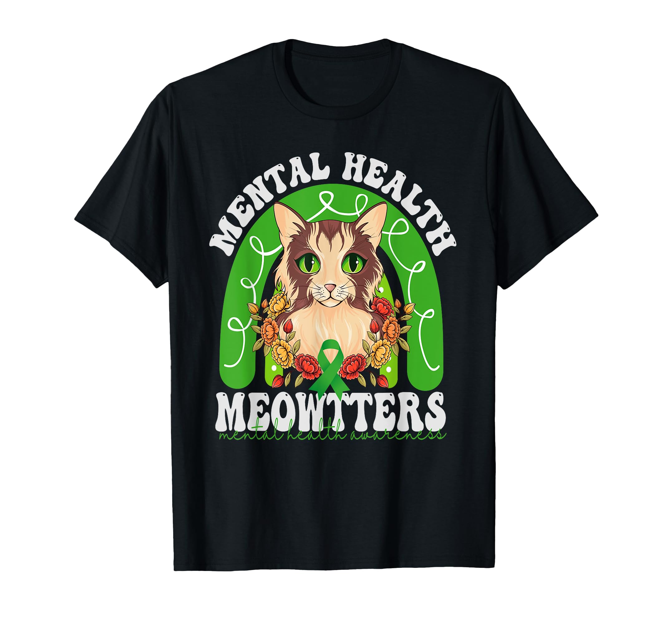 Mental Health Meowtters Cat Lovers Mental T-Shirt - Graphic Print Unisex - T-Shirt, Sweatshirt, Hoodie