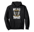 Motorcycle Biker Birthday Built 1950 Hoodie - Fun Novelty Design Unisex - T-Shirt, Sweatshirt, Hoodie