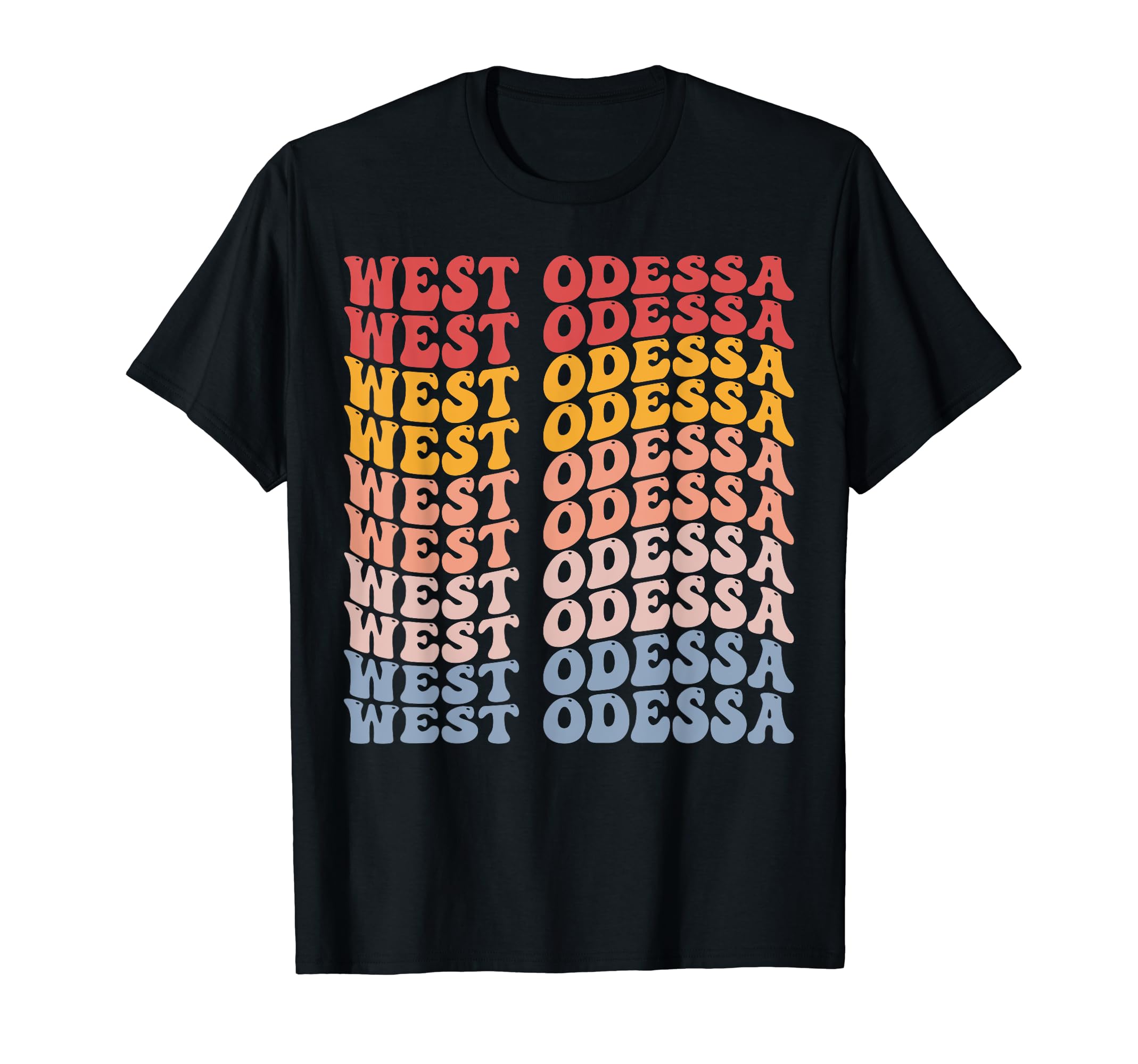 West Odessa City Groovy T-Shirt - Casual Everyday Wear Unisex - T-Shirt, Sweatshirt, Hoodie