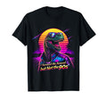 80S Synthwave T Rex Funny Tyrannosaurus T-Shirt - Graphic Print Men Women - T-Shirt, Sweatshirt, Hoodie
