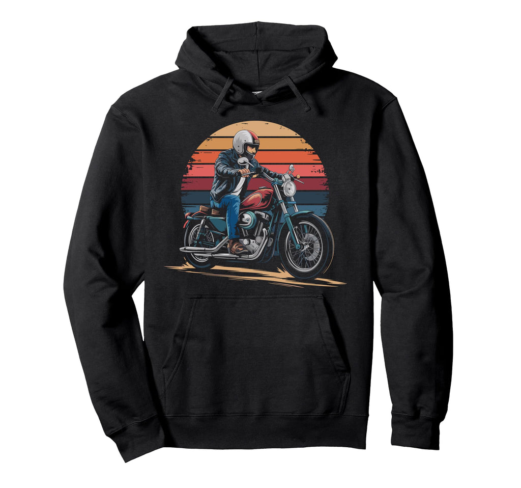 Motorcycle Rider Hoodie - Trendy Graphic Unisex - T-Shirt, Sweatshirt, Hoodie
