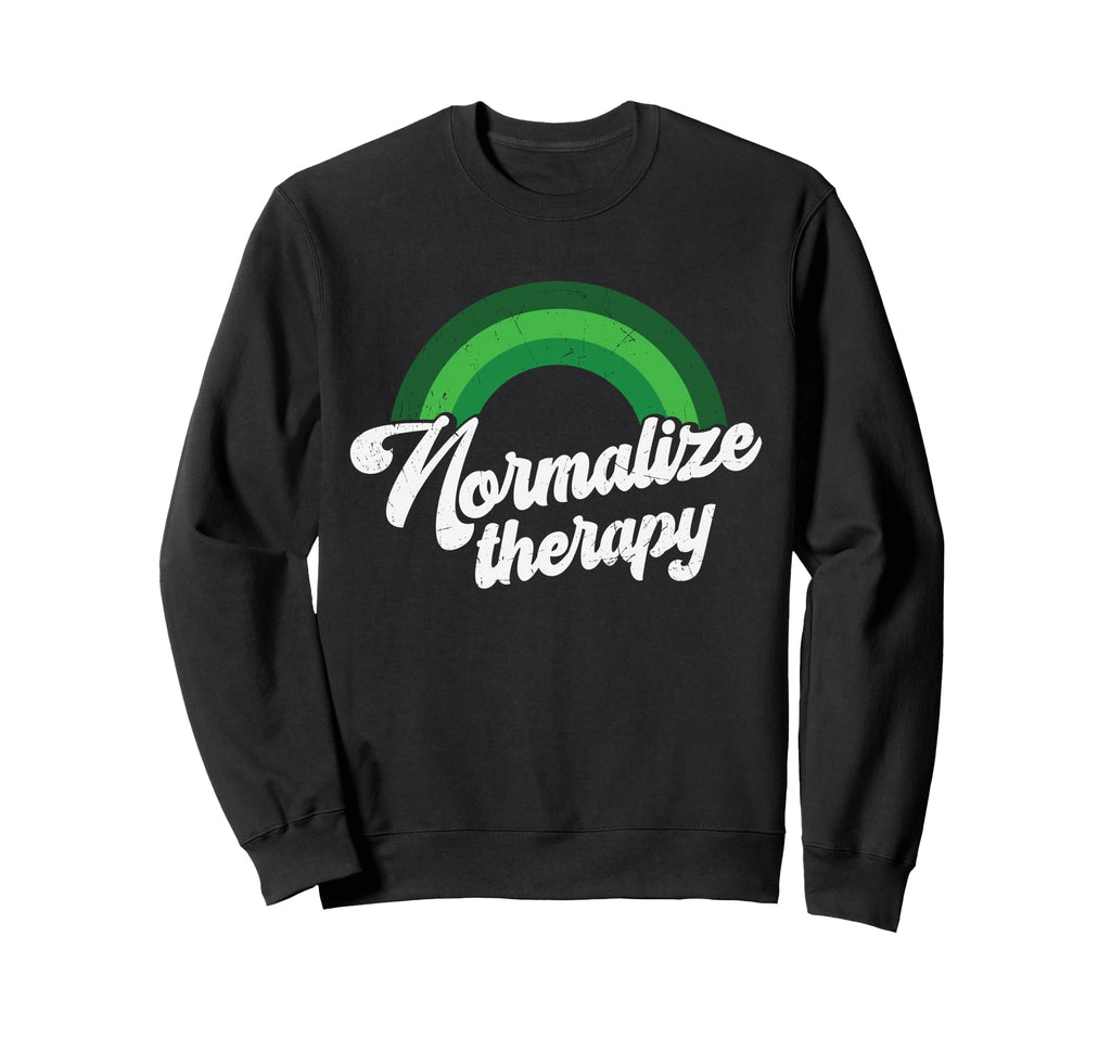 Green Rainbow Mental Health Sweatshirt - Trendy Graphic for Adults - T-Shirt, Sweatshirt, Hoodie