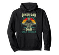 Biker Dad Like Normal Dad Only Cooler Hoodie - Graphic Print Men Women - T-Shirt, Sweatshirt, Hoodie