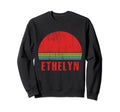 Ethelyn Custom Name 7 Letters Sunset Sweatshirt - Trendy Graphic for Adults - T-Shirt, Sweatshirt, Hoodie