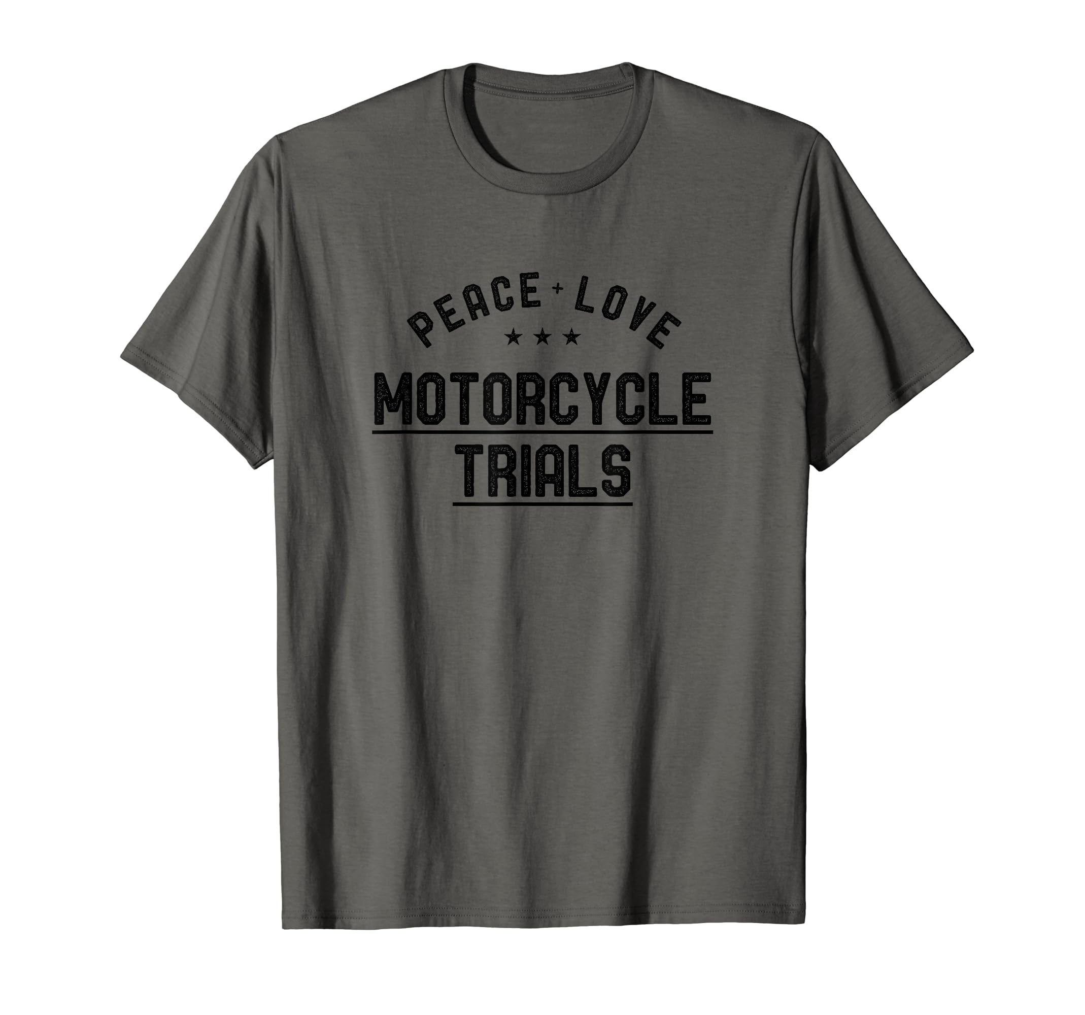Peace Love Motorcycle Trials T-Shirt - Custom Art Print for Adults - T-Shirt, Sweatshirt, Hoodie