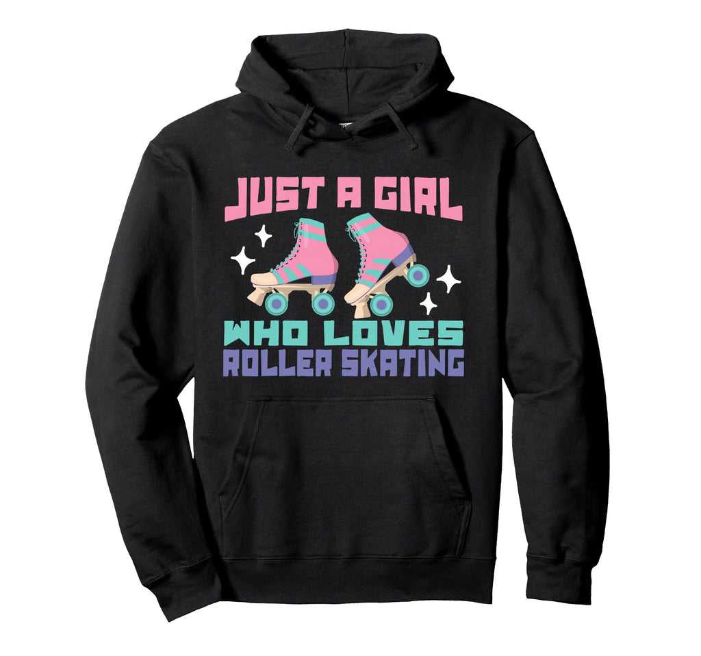 Roller Skates Just Who Loves Roller Hoodie - Graphic Print for Adults - T-Shirt, Sweatshirt, Hoodie