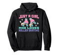 Roller Skates Just Who Loves Roller Hoodie - Graphic Print for Adults - T-Shirt, Sweatshirt, Hoodie