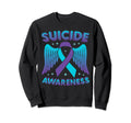 Suicide Prevention Awareness Sweatshirt - Aesthetic Graphic for Adults - T-Shirt, Sweatshirt, Hoodie