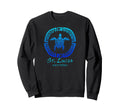 St Lucia West Indies Tribal Sweatshirt - Fun Novelty Design for Adults - T-Shirt, Sweatshirt, Hoodie