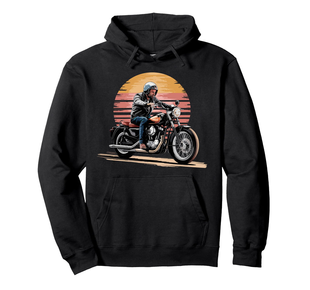 Motorcycle Rider Hoodie - Streetwear Style for Adults - T-Shirt, Sweatshirt, Hoodie