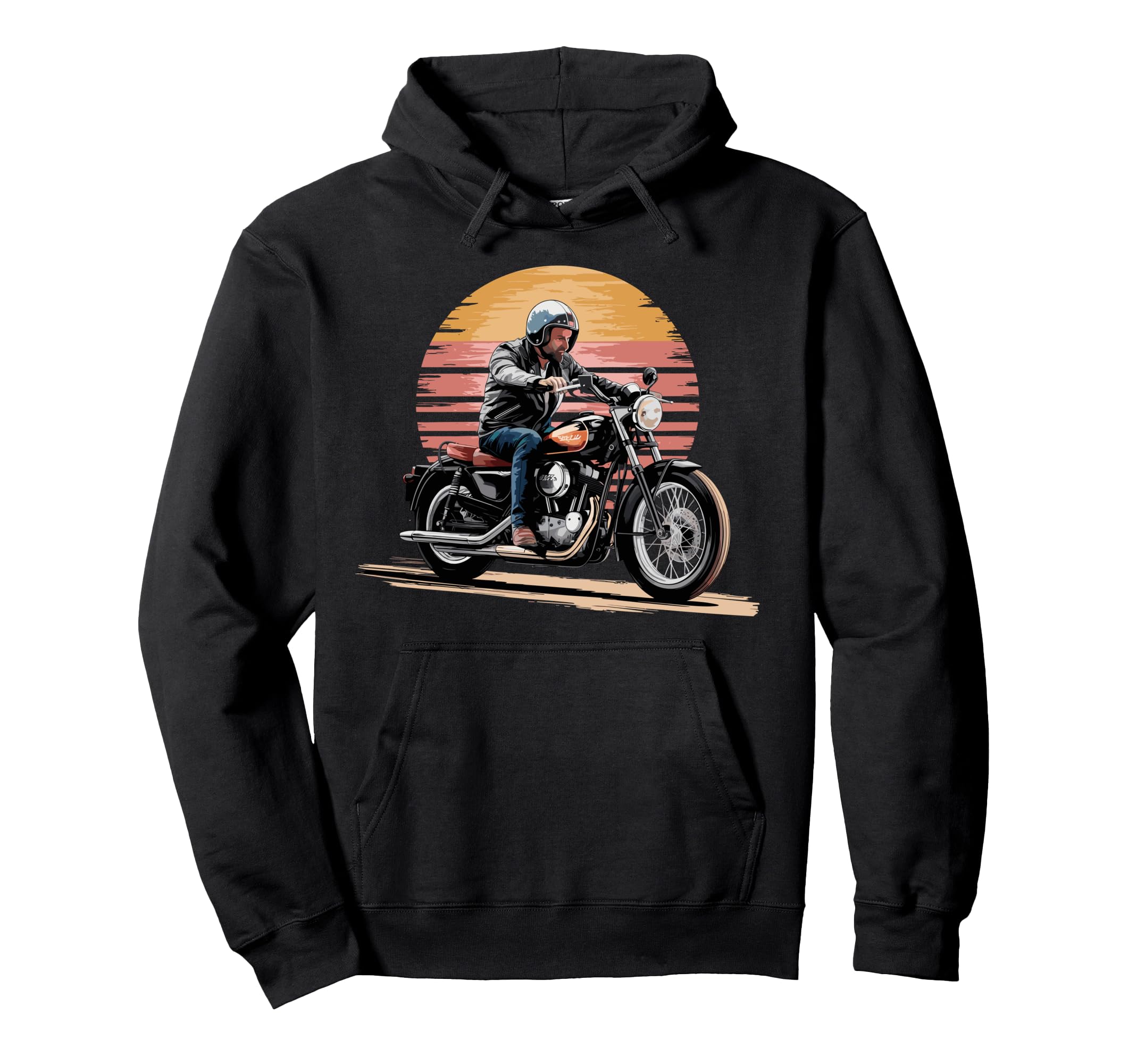 Motorcycle Rider Hoodie - Streetwear Style for Adults - T-Shirt, Sweatshirt, Hoodie