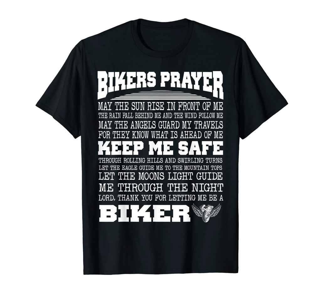 Bikers Prayer Motorcycle Biker Biking T-Shirt - Novelty Apparel Unisex - T-Shirt, Sweatshirt, Hoodie