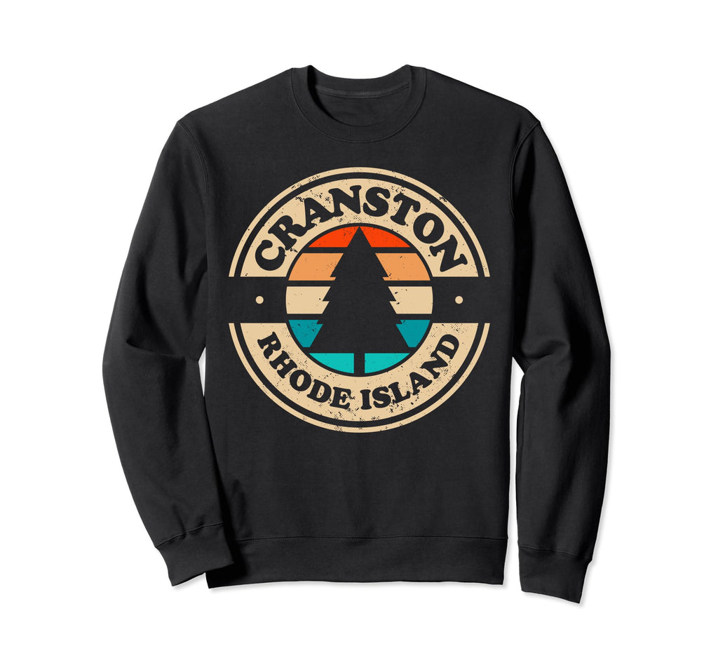 Cranston Rhode Island Ri 70S 80S Sweatshirt - Trendy Graphic for Adults - T-Shirt, Sweatshirt, Hoodie
