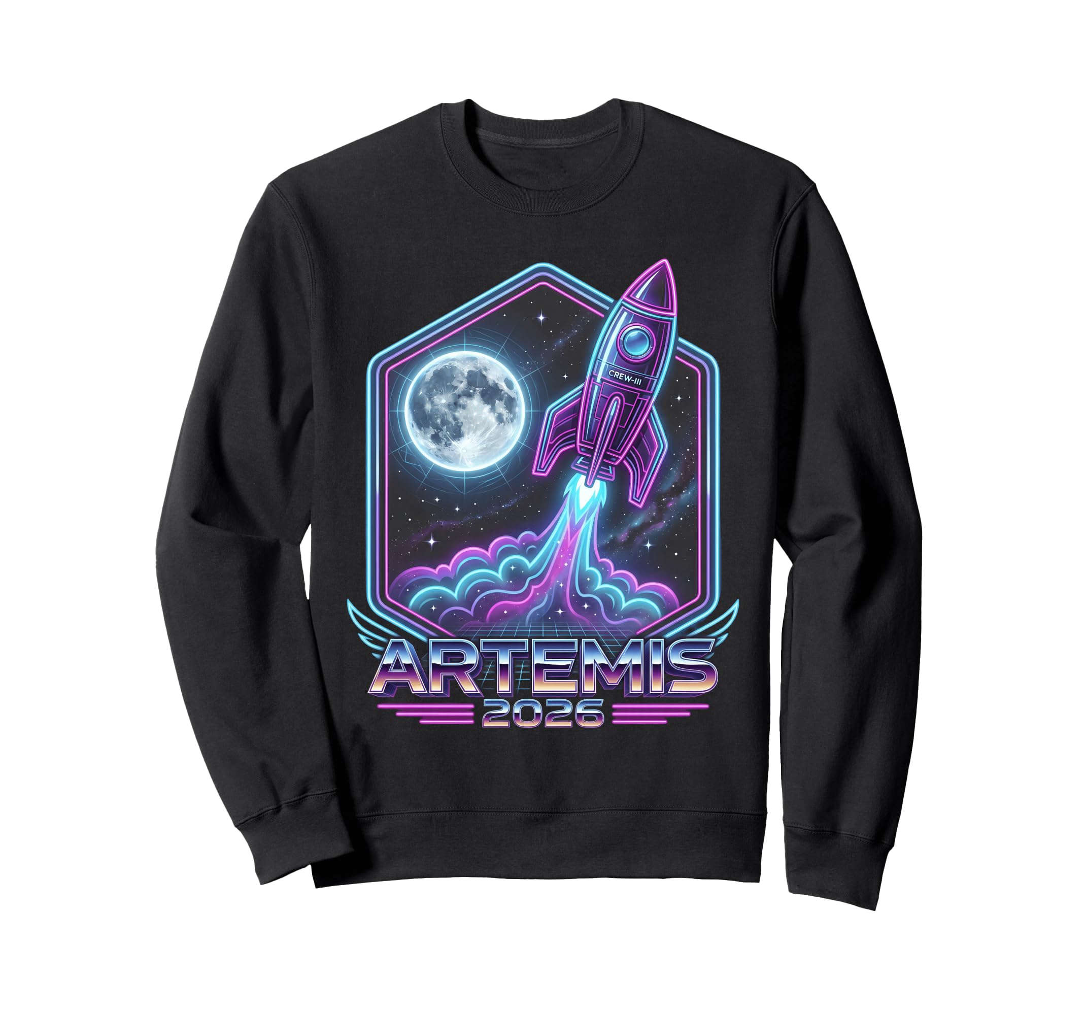 Artemis Launch 2026 Space Rocket Sweatshirt - Minimalist Print Men Women - T-Shirt, Sweatshirt, Hoodie