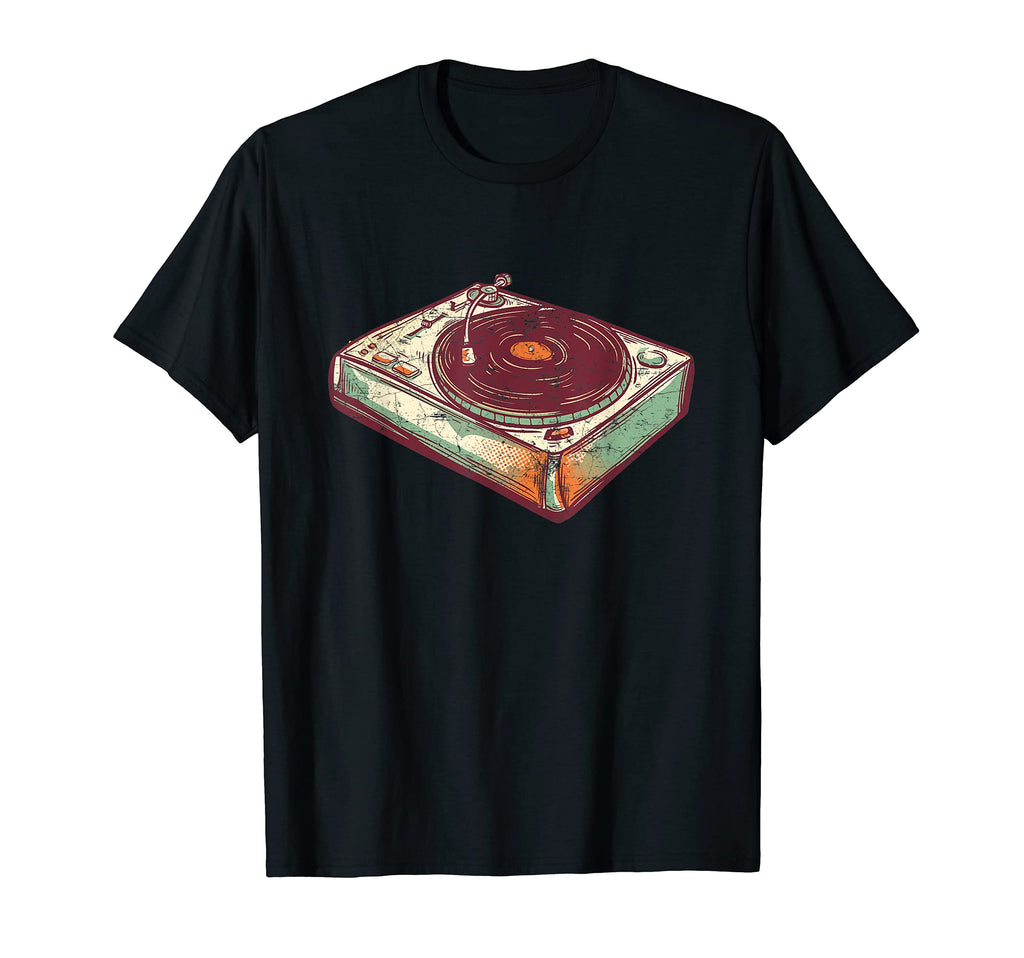 Vinyl Record Player Drawing Lover T-Shirt - Streetwear Style Unisex - T-Shirt, Sweatshirt, Hoodie