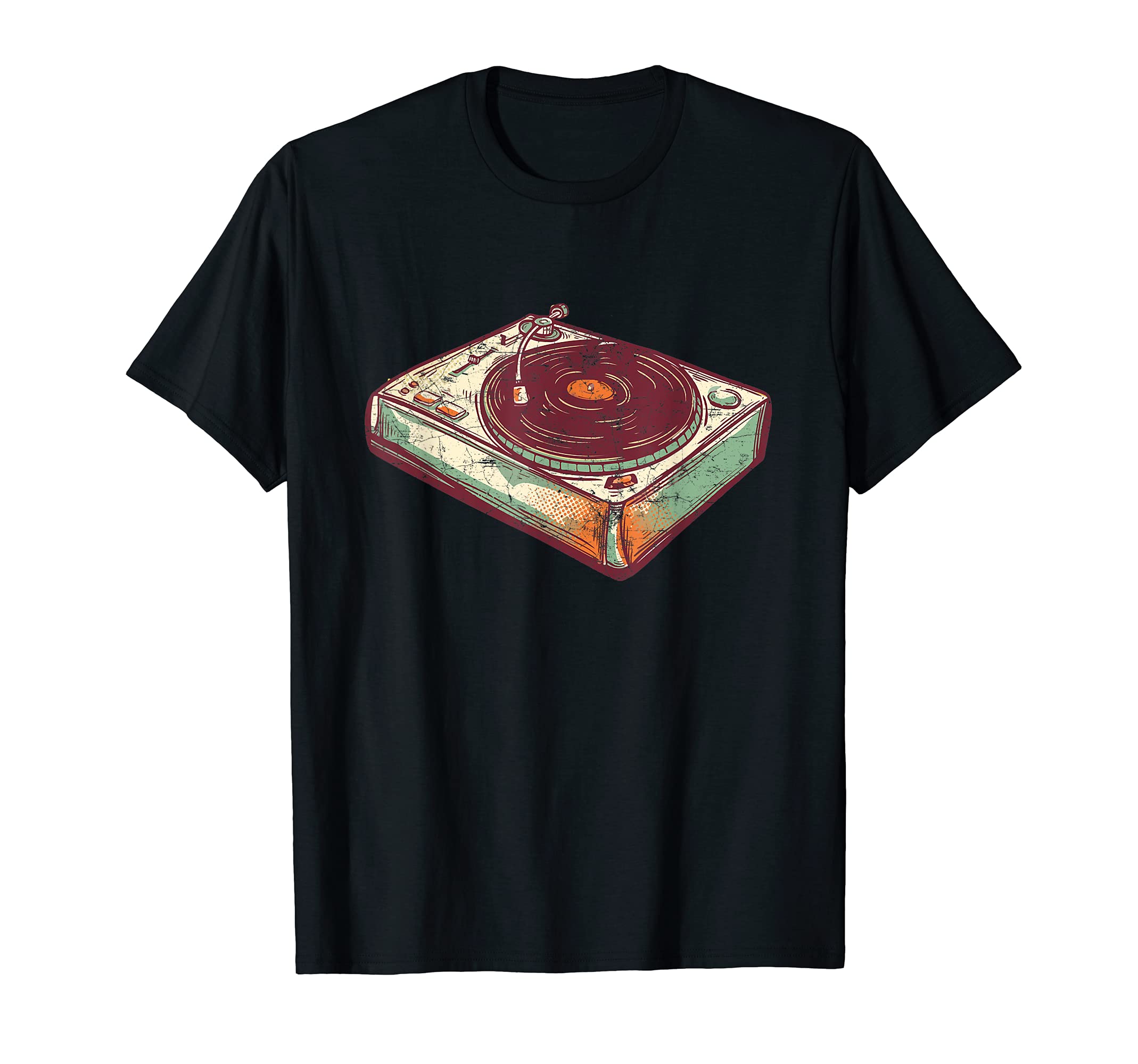 Vinyl Record Player Drawing Lover T-Shirt - Streetwear Style Unisex - T-Shirt, Sweatshirt, Hoodie