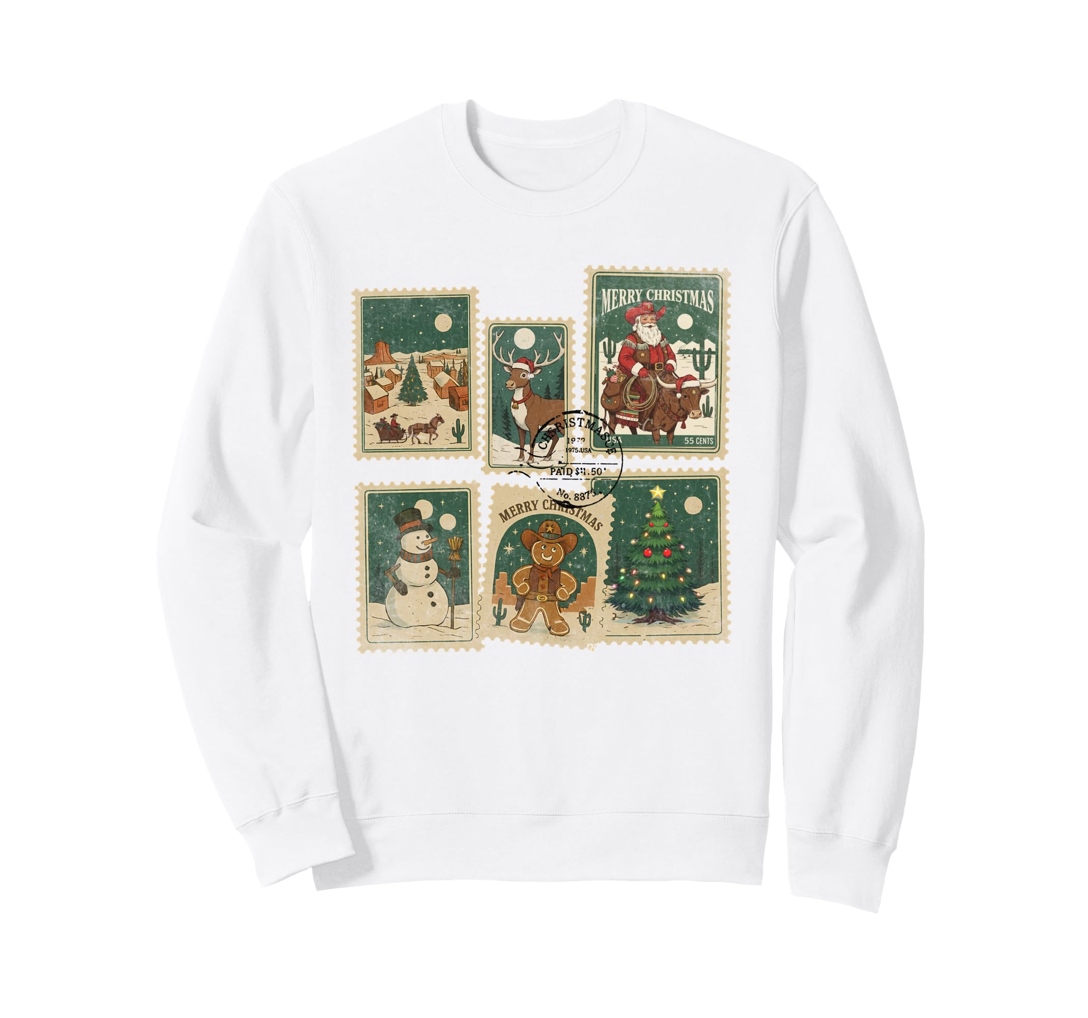 Stamps Stamps Western Sweatshirt - Novelty Apparel Men Women - T-Shirt, Sweatshirt, Hoodie