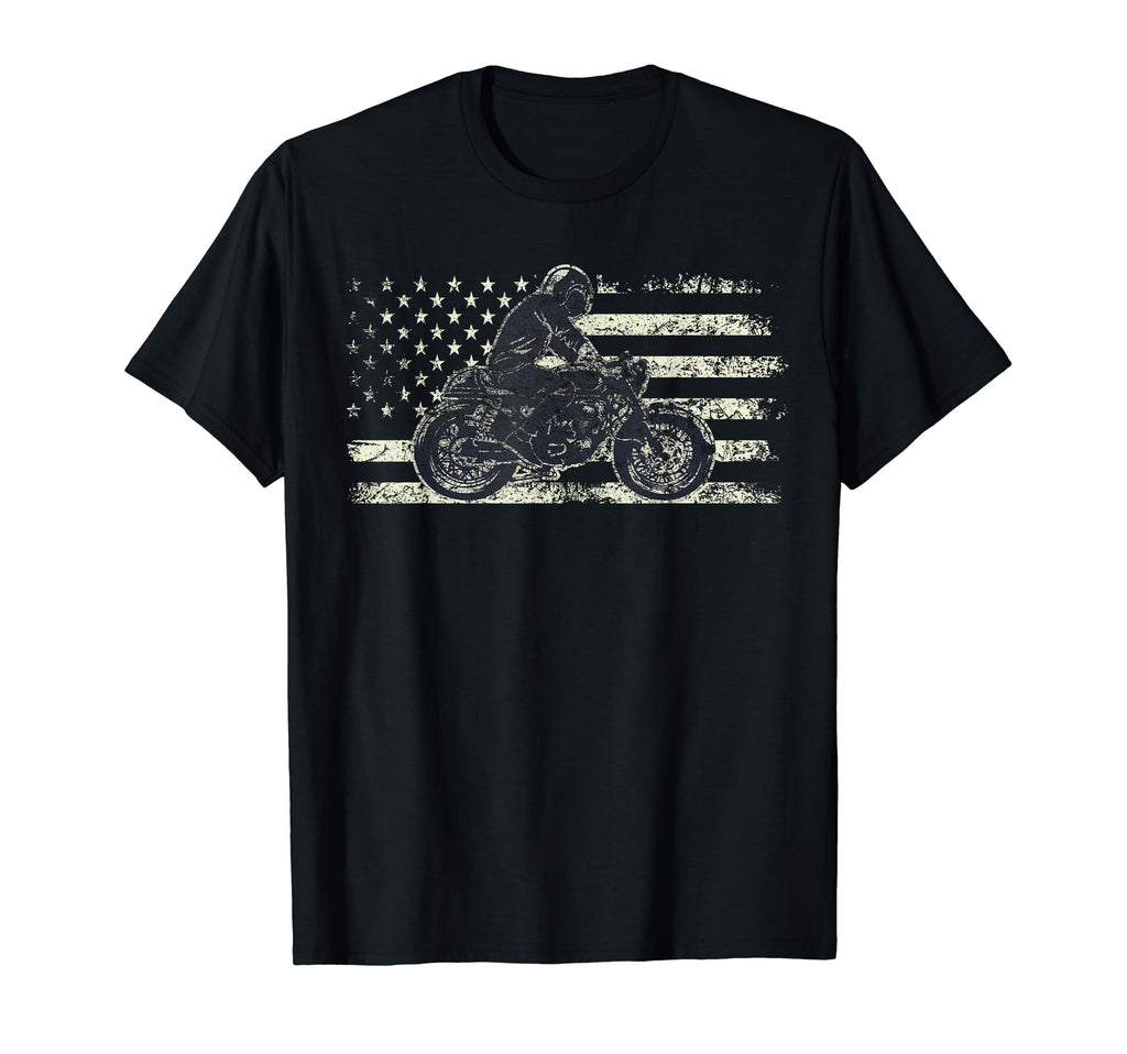 Patriotic Motorcycle American Us T-Shirt - Custom Art Print for Adults - T-Shirt, Sweatshirt, Hoodie