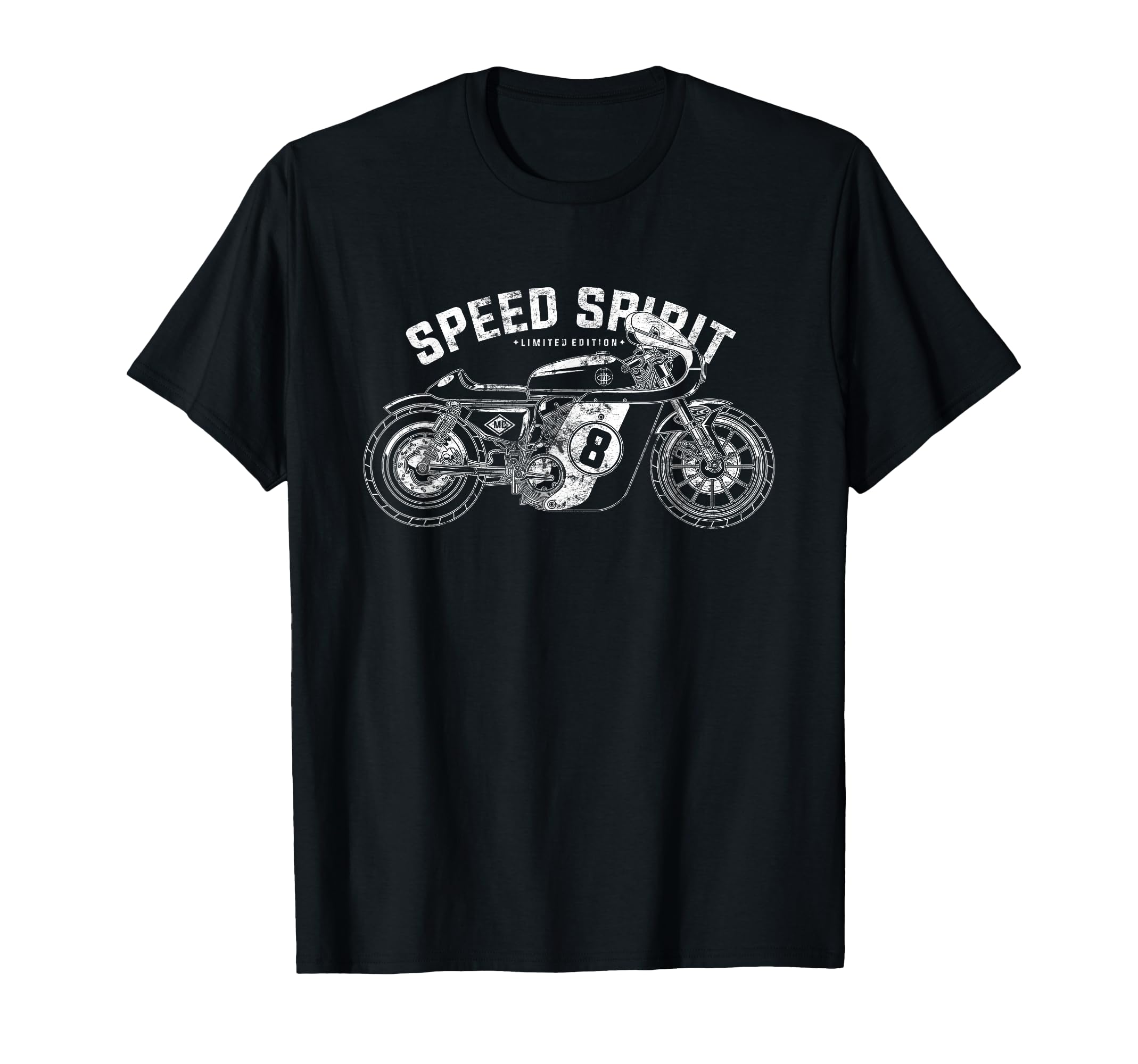 Cafe Racer Motorcycle Speed Spirit T-Shirt - Aesthetic Graphic for Adults - T-Shirt, Sweatshirt, Hoodie