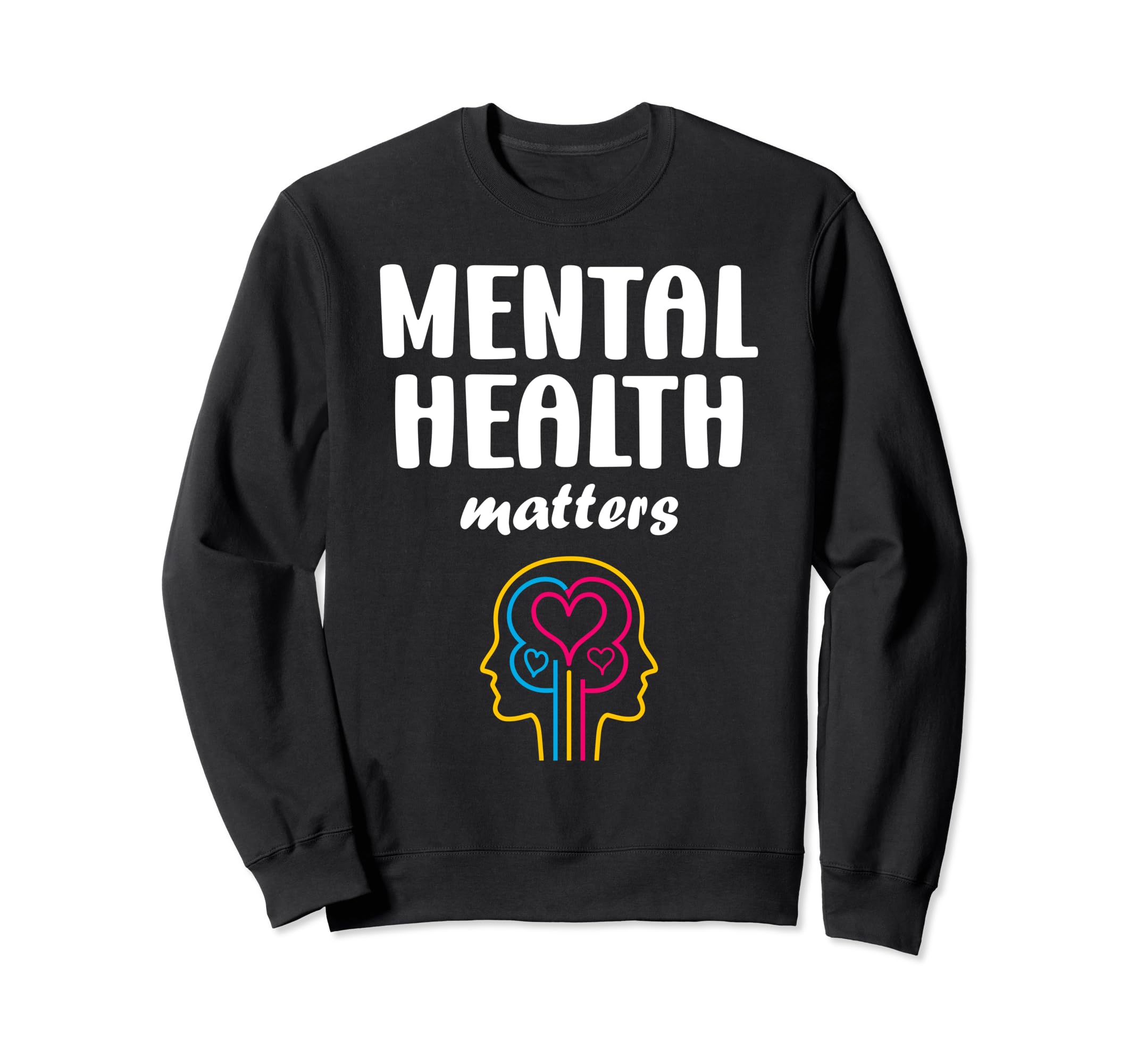 Simple Support Brain Illness Sweatshirt - Minimalist Print Men Women - T-Shirt, Sweatshirt, Hoodie