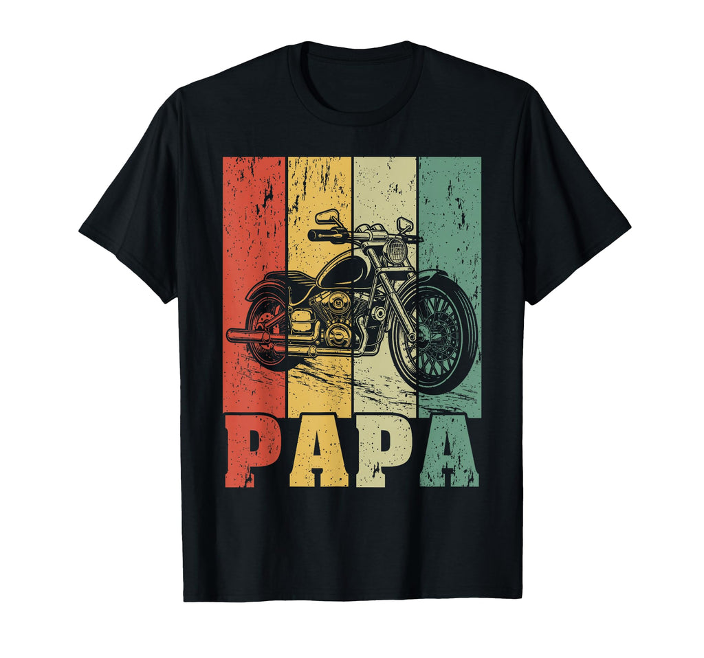 Biker Dad Motorcycle Papa Motorcycle T-Shirt - Streetwear Style Men Women - T-Shirt, Sweatshirt, Hoodie