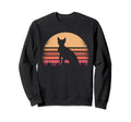 Kitty Cat Distressed Feline Kitten Sweatshirt - Custom Art Print Men Women - T-Shirt, Sweatshirt, Hoodie