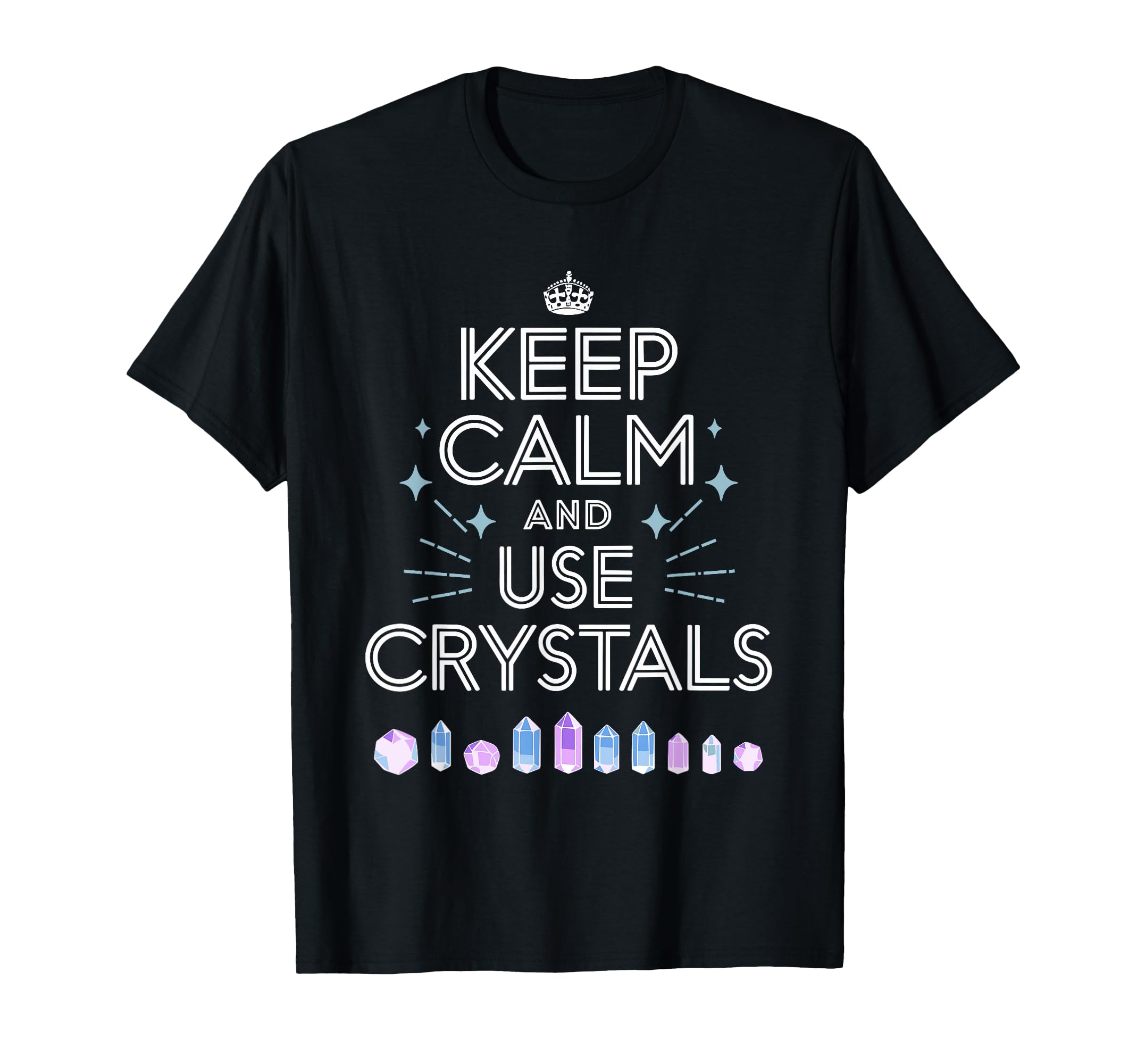 Healing Crystals Energy Stones T-Shirt - Custom Art Print for Adults - T-Shirt, Sweatshirt, Hoodie