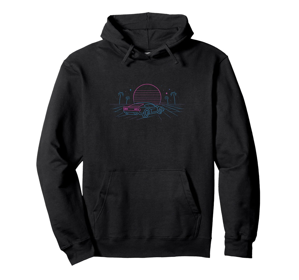 80S Synthwave Hoodie - Streetwear Style Men Women - T-Shirt, Sweatshirt, Hoodie