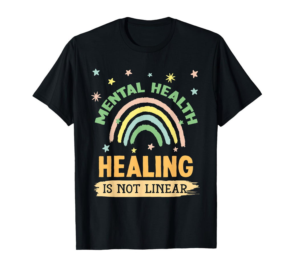 Healing Is Not Linear Mental Health T-Shirt - Aesthetic Graphic Men Women - T-Shirt, Sweatshirt, Hoodie