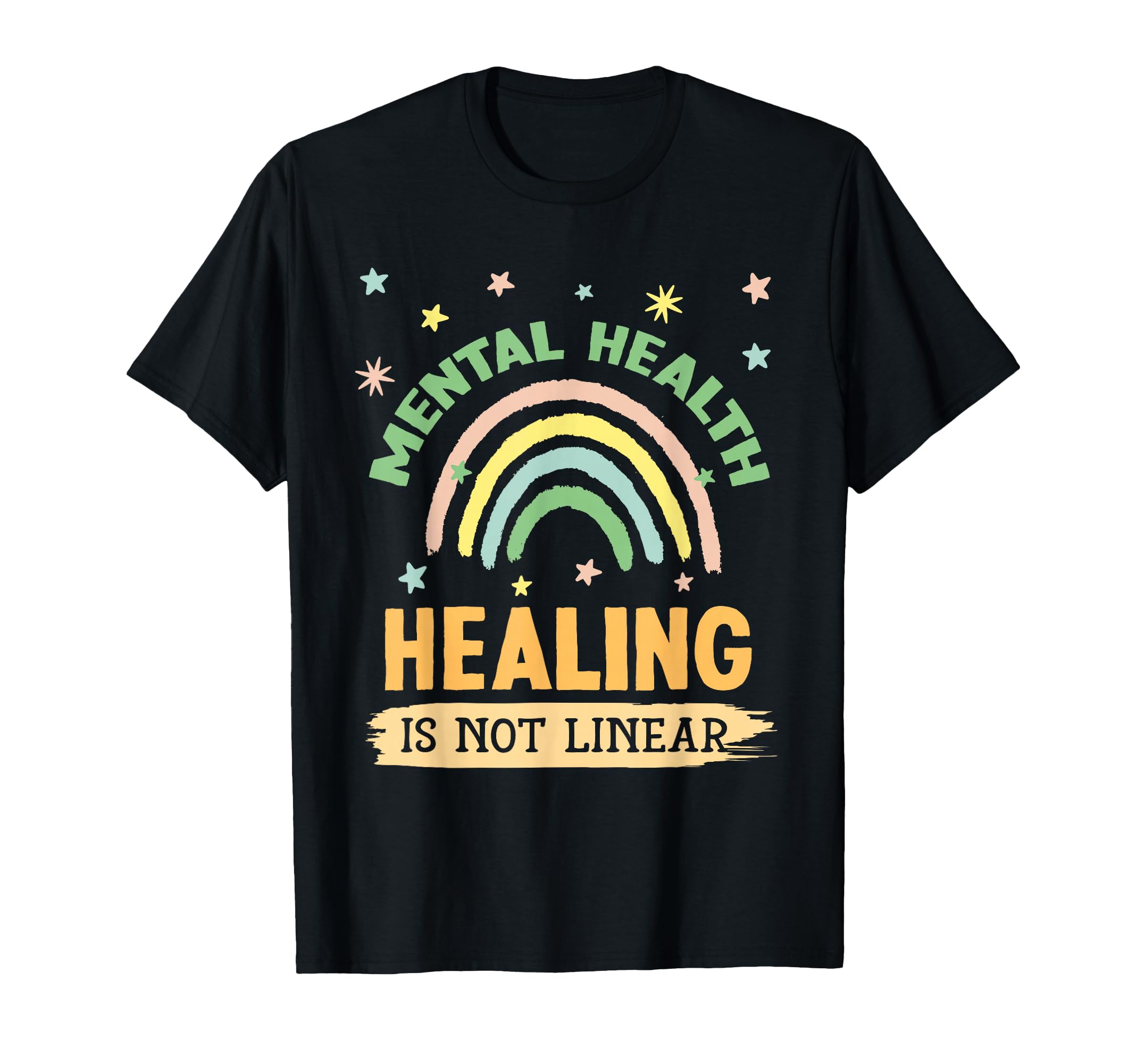 Healing Is Not Linear Mental Health T-Shirt - Aesthetic Graphic Men Women - T-Shirt, Sweatshirt, Hoodie