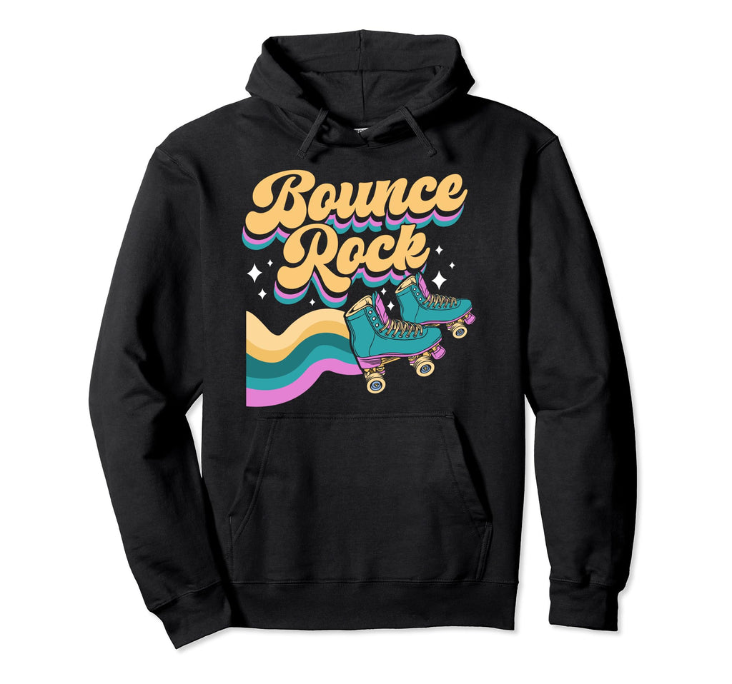 Roller Skating Skate 1970S Bounce Rock Hoodie - Fun Novelty Design Unisex - T-Shirt, Sweatshirt, Hoodie