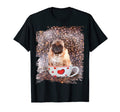 Pug Dog Coffee Love Self Care T-Shirt - Streetwear Style for Adults - T-Shirt, Sweatshirt, Hoodie