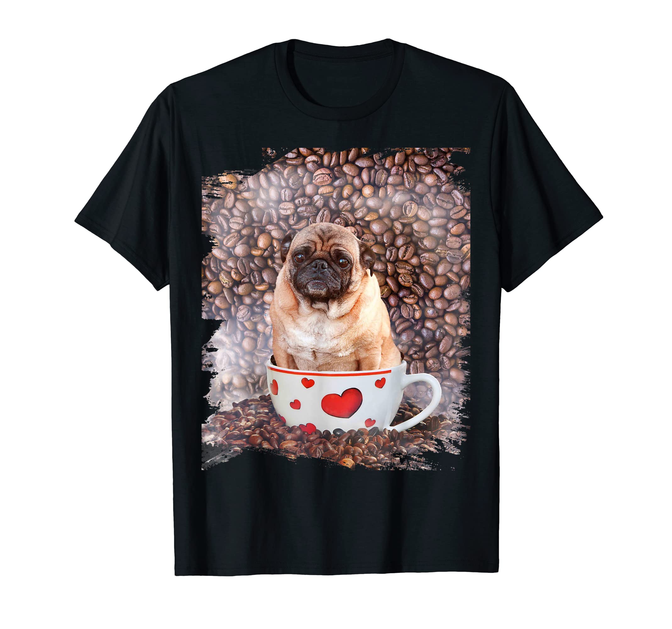 Pug Dog Coffee Love Self Care T-Shirt - Streetwear Style for Adults - T-Shirt, Sweatshirt, Hoodie