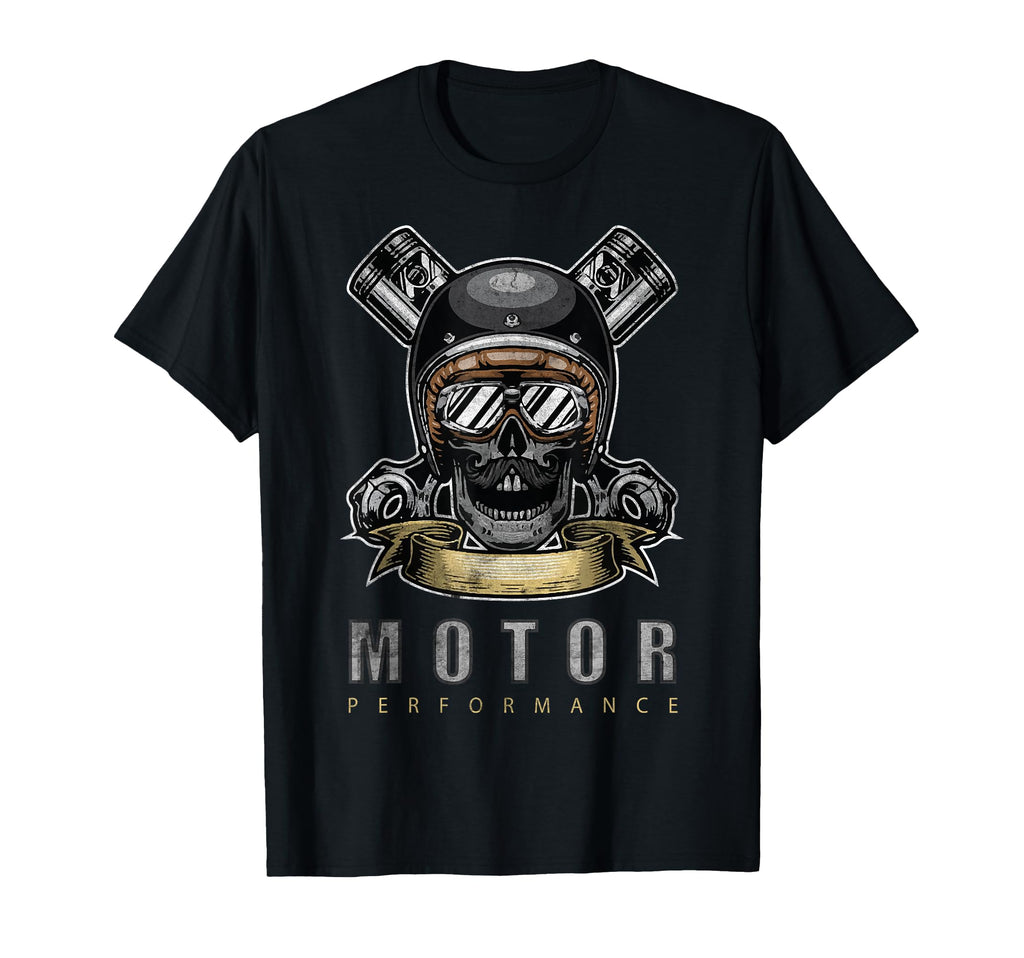 V2 Motor Oldschool Motorrad Biker T-Shirt - Graphic Print for Adults - T-Shirt, Sweatshirt, Hoodie