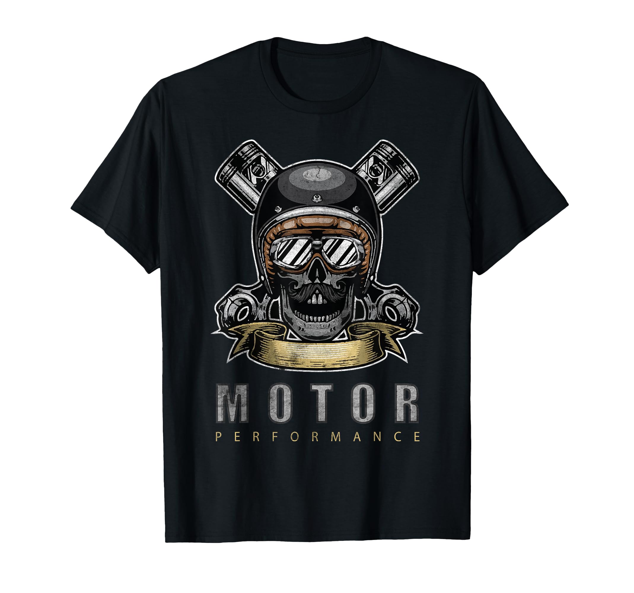 V2 Motor Oldschool Motorrad Biker T-Shirt - Graphic Print for Adults - T-Shirt, Sweatshirt, Hoodie