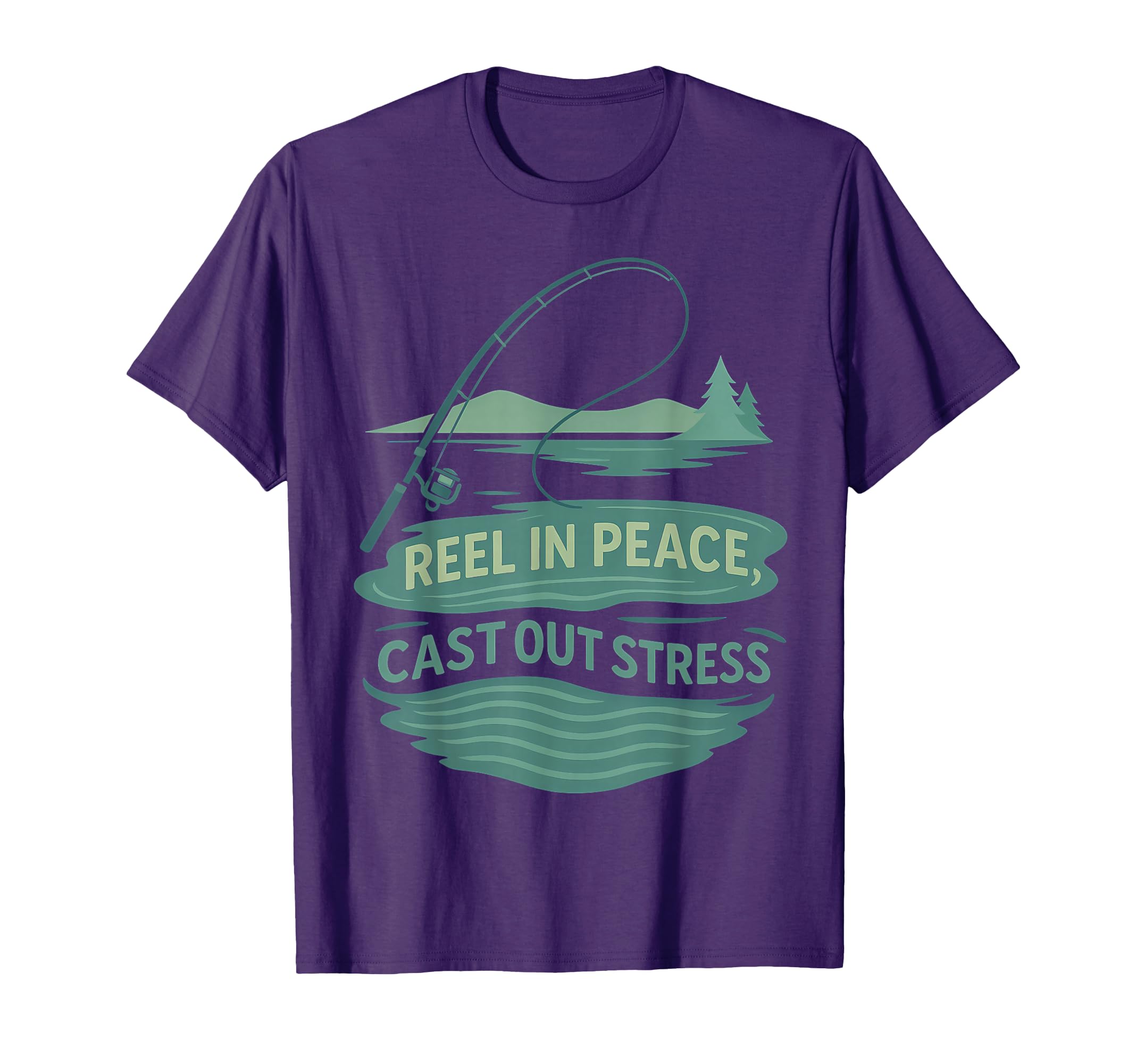 Funny Fishing Therapy Mental Health T-Shirt - Graphic Print for Adults - T-Shirt, Sweatshirt, Hoodie