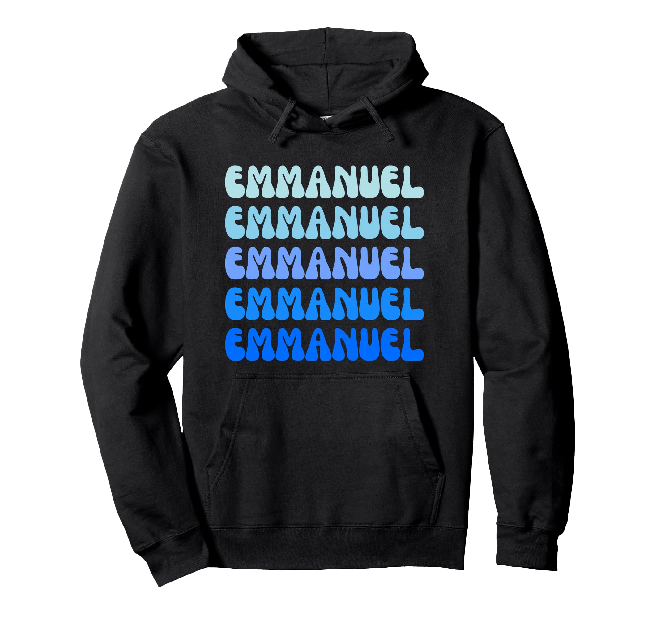 Emmanuel Name Stack Hoodie - Streetwear Style for Adults - T-Shirt, Sweatshirt, Hoodie