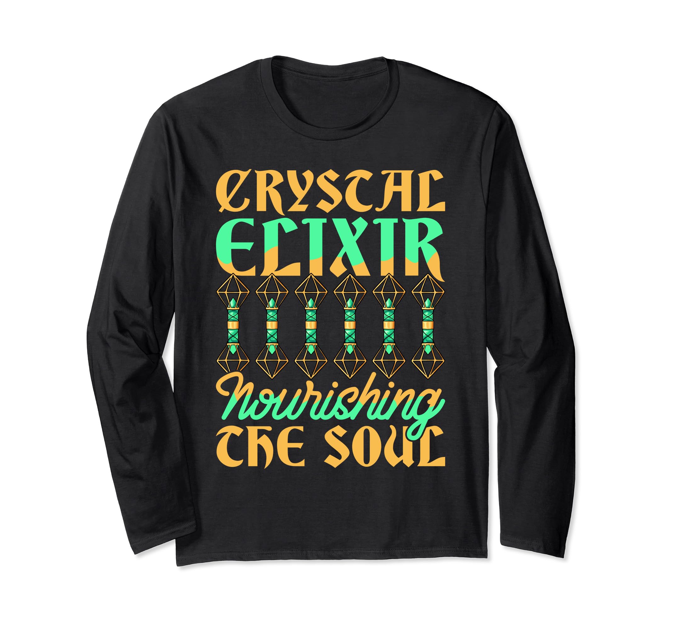 Healing Crystal Elixir Nourishing T-Shirt - Fun Novelty Design for Adults - T-Shirt, Sweatshirt, Hoodie