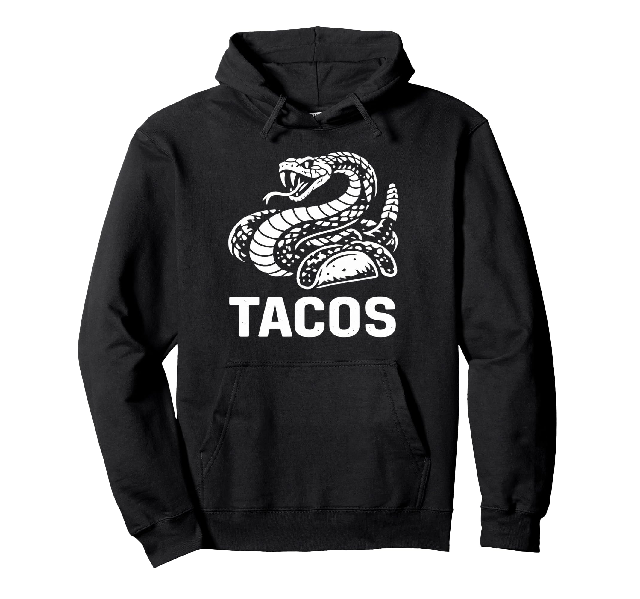 Southwest Tacos Looking Rattlesnake Hoodie - Graphic Print for Adults - T-Shirt, Sweatshirt, Hoodie